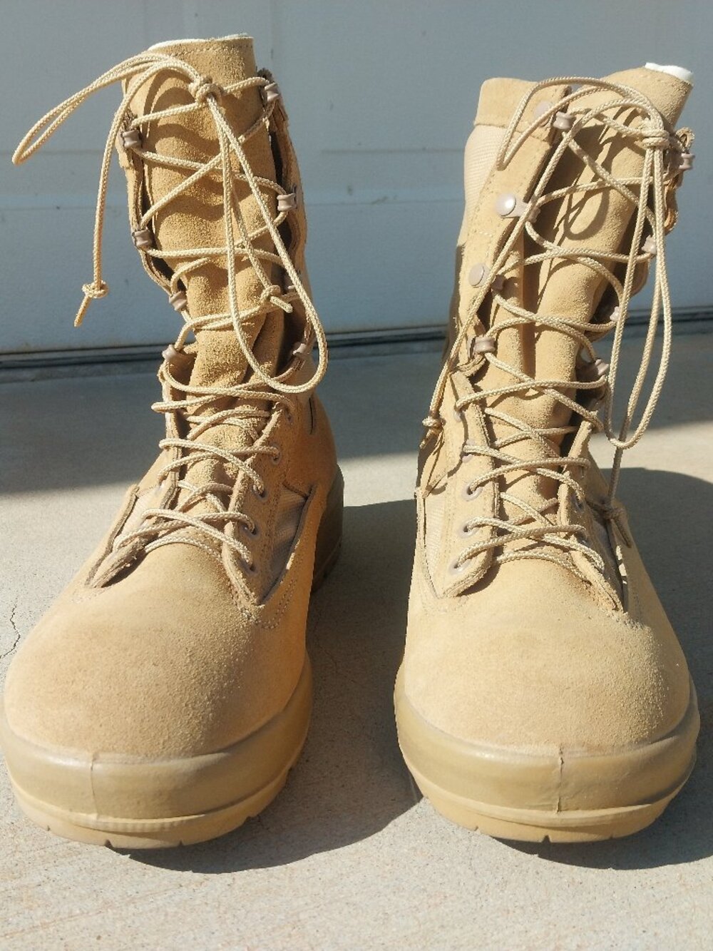 Belleville 790V Gore-Tex Waterproof Tan Flight Combat Boots Size 10 Wide
